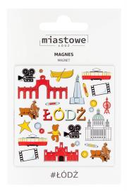 Opakowanie Magnes na lodówkę - Łódź symbole FOLKSTAR