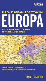 Mapa Europy - kodów pocztowych 1:5 200 000. Wydawca: Wydawnictwo Kartograficzne. Dadada.pl Opakowanie Mapa Europy - kodów pocztowych 1:5 200 000