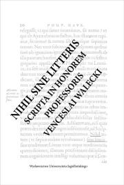 Okładka książki Nihil sine litteris