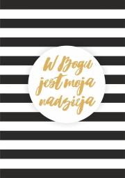 Notatnik B6 - W Bogu jest moja nadzieja. Wydawca: Koinonia. Dadada.pl Opakowanie Notatnik B6 - W Bogu jest moja nadzieja