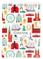 Opakowanie Notes A5 - duży Gdańsk symbole FOLKSTAR