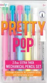Opakowanie Ołówki Mechaniczne Zestaw 4 szt. + Gumka