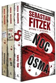 Pakiet - Noc ósma / Lot 7A / Przesyłka. Autor: Michael Tsokos. Sebastian Fitzek. Dadada.pl Okładka książki Pakiet - Noc ósma / Lot 7A / Przesyłka