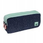 Piórnik 3 komorowy duży Silver 4 niebieski MILAN. Wydawca: MILAN. Dadada.pl Opakowanie Piórnik 3 komorowy duży Silver 4 niebieski MILAN