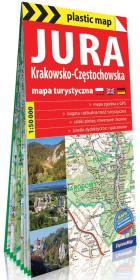 Plastic map Jura Krakowsko-Częstochowska 1:50 000. Autor: praca zbiorowa. Dadada.pl Okładka książki Plastic map Jura Krakowsko-Częstochowska 1:50 000