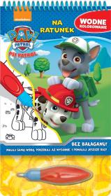 Okładka książki PSI PATROL NA RATUNEK WODNE KOLOROWANIE PSI PATROL