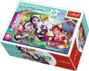 Opakowanie Puzzle 54 mini Wesoły dzień Enchantimals 2 TREFL
