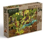 PUZZLE LEŚNA KRAINA. Autor: Emilia Dziubak Martin Widmark. Dadada.pl Okładka książki PUZZLE LEŚNA KRAINA