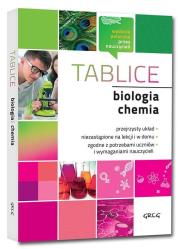 Tablice: biologia + chemia. Autor: Król Iwona, Agnieszka Jakubowska, Joanna Fuerst. Dadada.pl Okładka książki Tablice: biologia + chemia
