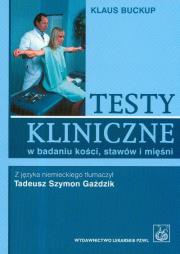 Okładka książki Testy kliniczne w badaniu kości stawów i mięśni