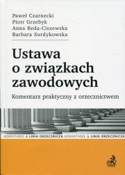 Okładka książki Ustawa o związkach zawodowych