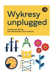 Wykresy unplugged. Autor: Biecek Przemysław, Baranowska-Jojko Ewa, Sobczyk Piotr. Dadada.pl Okładka książki Wykresy unplugged