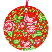 Opakowanie Zawieszka na choinkę - koło góralskie czerwone