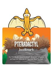 Zwierzęca zakładka do książki - Pterodaktyl. Wydawca: IF. Dadada.pl Opakowanie Zwierzęca zakładka do książki - Pterodaktyl
