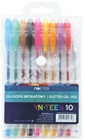 Opakowanie Długopis brokatowy 10 kolorów NOSTER