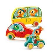 Drewniane puzzle - Jako & Co. Wydawca: Djeco. Dadada.pl Opakowanie Drewniane puzzle - Jako & Co