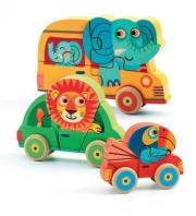 Drewniane puzzle - Pachy & Co. Wydawca: Djeco. Dadada.pl Opakowanie Drewniane puzzle - Pachy & Co