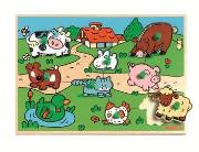 Opakowanie Drewniane puzzle - Zwierzęta na wsi