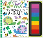 Fingerprint activities Animals. Autor: Watt Fiona, Erica Harrison. Dadada.pl Okładka książki Fingerprint activities Animals