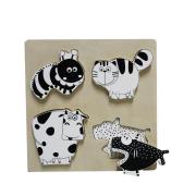 Opakowanie Gra edukacyjna - czarnobiała układanka z krówką Brimarex (1569530)