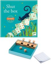 Gra kościana - Shut the box. Wydawca: Djeco. Dadada.pl Opakowanie Gra kościana - Shut the box