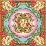 Opakowanie Karnet kwadrat z kopertą Leopards & Hummingbirds