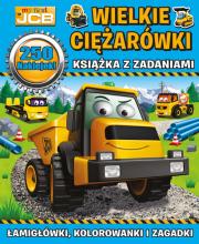 Okładka książki My first JCB Wielkie ciężarówki. Książka z zad.