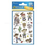 Opakowanie Naklejki papierowe - Kowboje