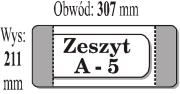 Opakowanie Okładka zeszytowa A5 (50szt) IKS