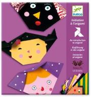 Origami z naklejkami - Twarze. Wydawca: Djeco. Dadada.pl Opakowanie Origami z naklejkami - Twarze