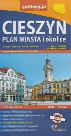 Okładka książki Plan miasta - Cieszyn i okolice 1:9 300/1:25 000