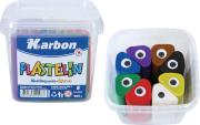 Opakowanie Plastelina 8 kolorów kubełek 1 kg KARBON