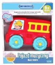 Pojazd muzyczny - straż pożarna z dźwiękiem. Wydawca: Artyk. Dadada.pl Opakowanie Pojazd muzyczny - straż pożarna z dźwiękiem