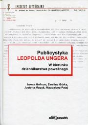 Okładka książki Publicystyka Leopolda Ungera