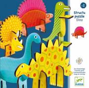 Puzzle przestrzenne - Dinozaury. Wydawca: Djeco. Dadada.pl Opakowanie Puzzle przestrzenne - Dinozaury
