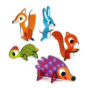 Puzzle przestrzenne - Zwierzęta. Wydawca: Djeco. Dadada.pl Opakowanie Puzzle przestrzenne - Zwierzęta