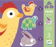Puzzle - 3 plansze Zwierzątka. Wydawca: Djeco. Dadada.pl Opakowanie Puzzle - 3 plansze Zwierzątka