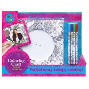 Okładka książki Ramka do kolorowania MDF- okrągła  (STN-32-23)