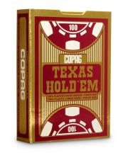 Opakowanie Texas Hold'em 100% plastic jumbo - czerwony