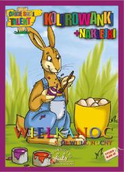 Okładka książki Wielkanoc. Stół wiekanocny - kolorowanki+naklejki