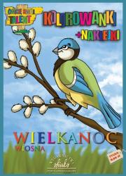 Wielkanoc. Wiosna - kolorowanki+naklejki. Autor: Sadowska Barbara. Dadada.pl Okładka książki Wielkanoc. Wiosna - kolorowanki+naklejki