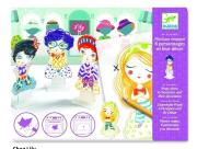 Zestaw artystyczny - Magic plastic Na zakupach. Wydawca: Djeco. Dadada.pl Opakowanie Zestaw artystyczny - Magic plastic Na zakupach