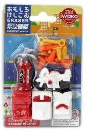 Opakowanie Zestaw gumek do ścierania - Pojazdy pogotowia