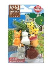 Opakowanie Zestaw gumek do ścierania - Safari