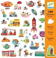 Opakowanie Zestaw naklejek 160 cz. - Pojazdy w podróży