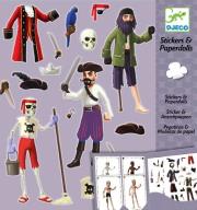 Okładka książki Zestaw naklejek i papierowych lalek - Piraci