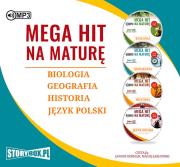 Okładka książki CD MP3 PAKIET MEGA HIT NA MATURĘ / BIOLOGIA / GEOGRAFIA / HISTORIA / JĘZYK POLSKI
