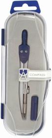 Opakowanie Cyrkiel Compassi metalowy z zapasem grafitów kasetka