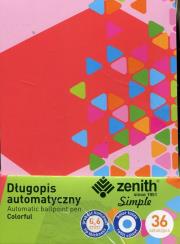 Opakowanie Długopis automatyczny Zenith Simple Colorful 36 sztuk