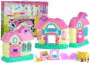 Opakowanie Domek z akcesoriami składany figurki świeci gra